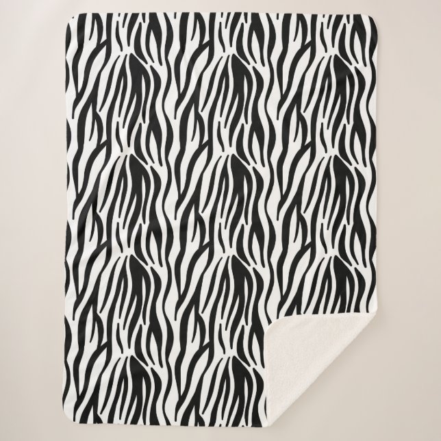 zebra print blanket (Front)