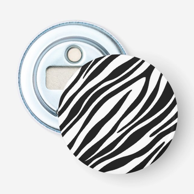 Zebra Print Bottle Opener (Front)