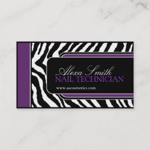 Zebra Print Business Card
