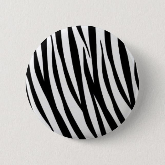 Zebra Print Button (Front)