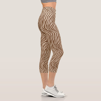 Zebra Print  Capri Leggings