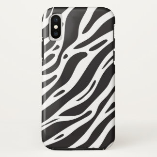 Zebra print iPhone XS case