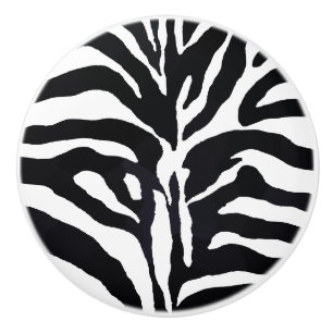 Zebra Print Ceramic Knob