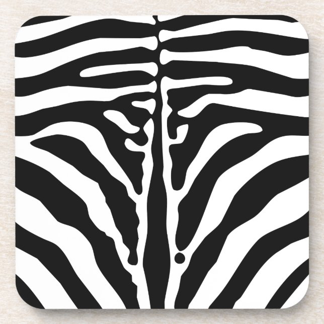 Zebra print coaster (Front)