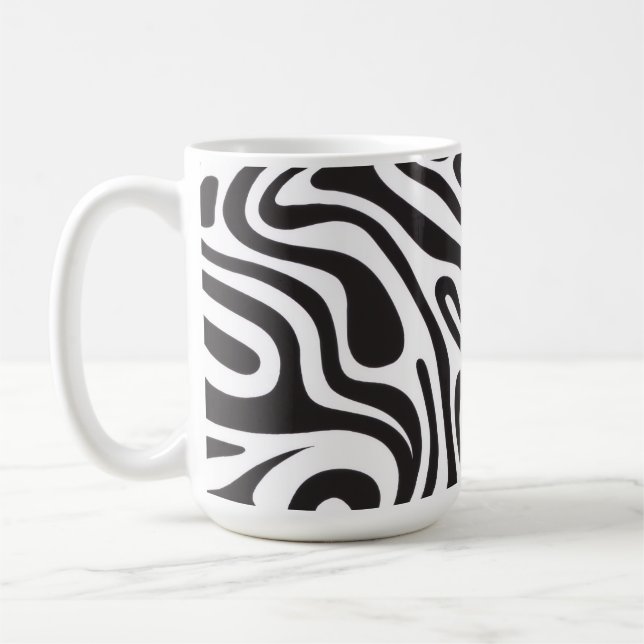 Zebra Print Coffee Mug (Left)