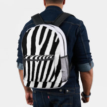 Zebra Print Cut Sew Backpack