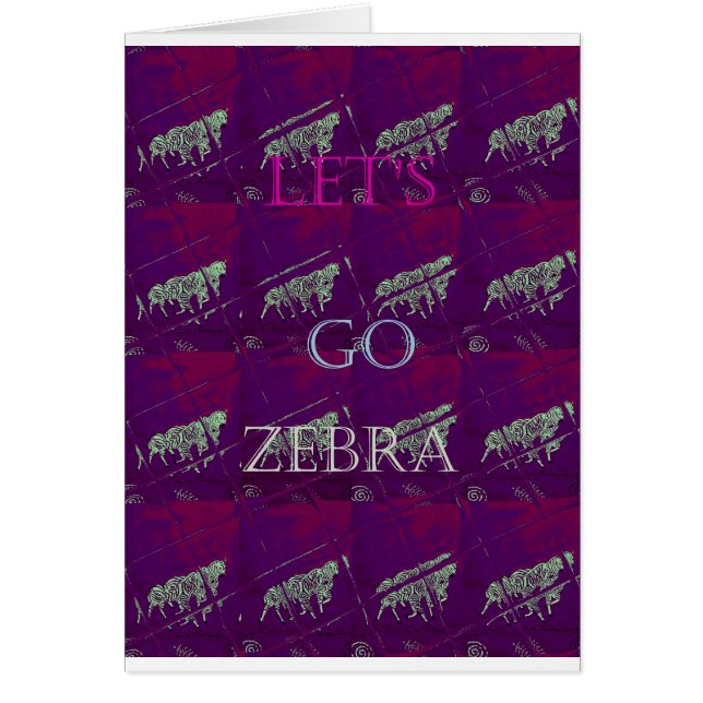 Zebra Print Décor: A Fun Design (Front)