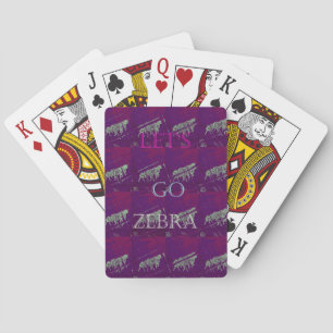Zebra Print Décor: A Fun Design Playing Cards