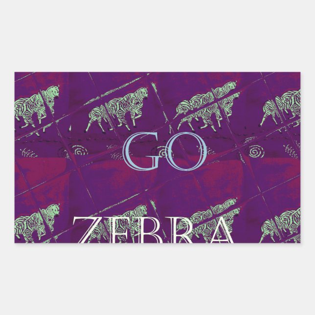 Zebra Print Décor: A Fun Design Sticker (Front)