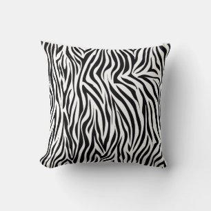 Zebra Print Design Throw Pillow Home Decor