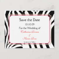 ZEBRA PRINT/DIY EVENT/SAVE THE DATE