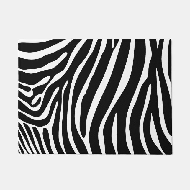 Zebra Print Door Mat (Front)