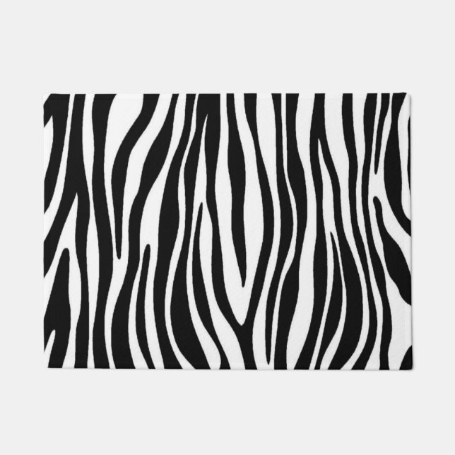 Zebra Print Doormat (Front)