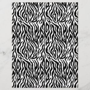 Zebra Print Dual-Sided Scrapbook Paper