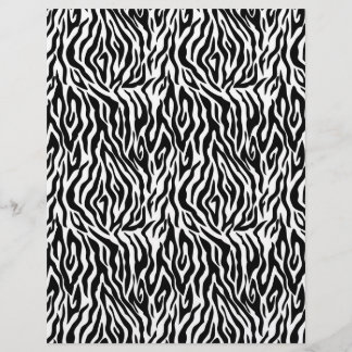 Zebra Print Dual-Sided Scrapbook Paper