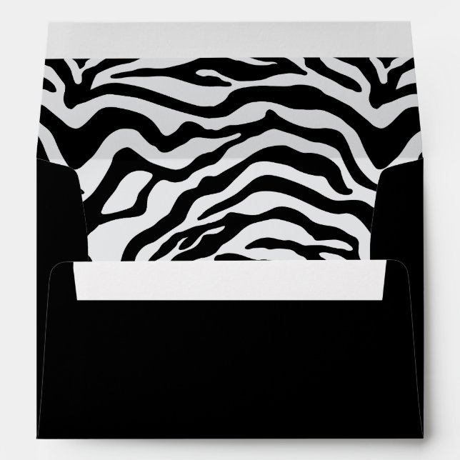 Zebra print envelope (Back (Bottom))