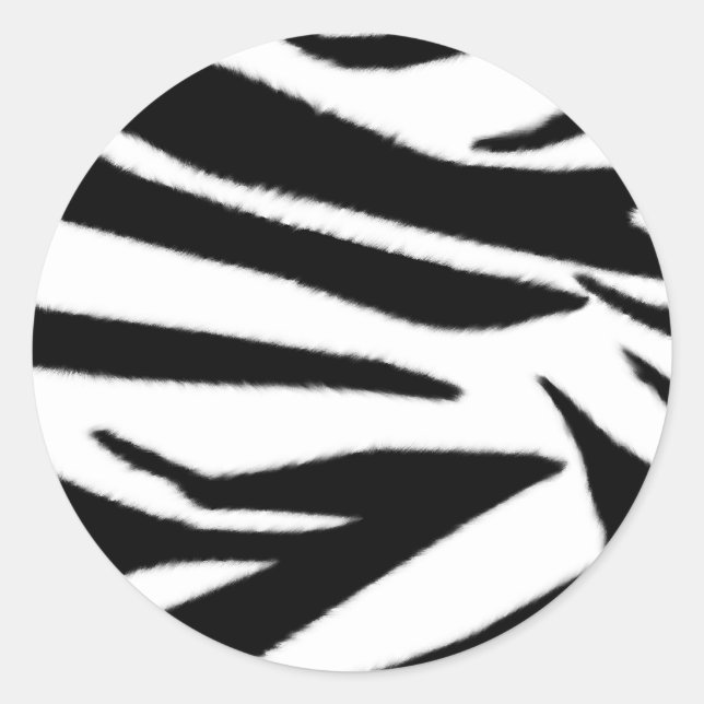 Zebra Print Envelope Seal Sticker (Front)