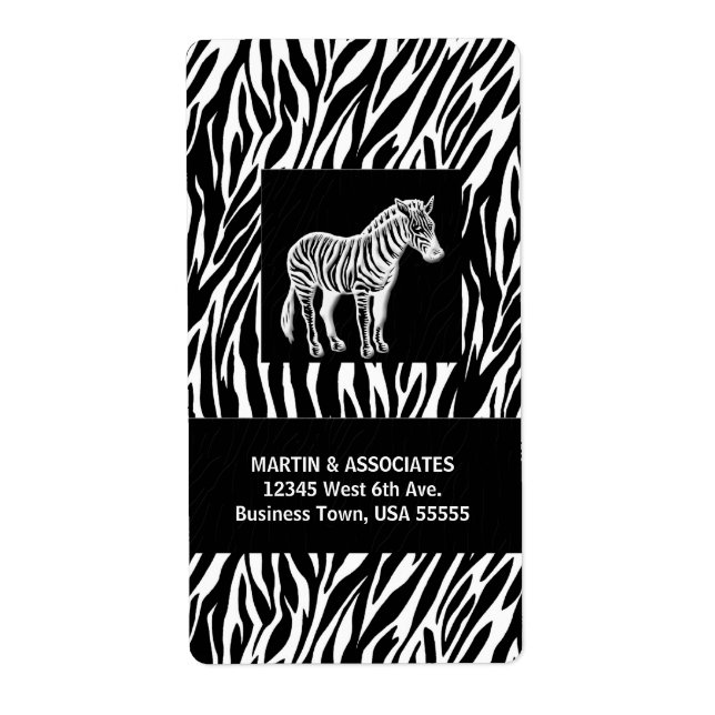 Zebra Print Executive Shipping (Devant)
