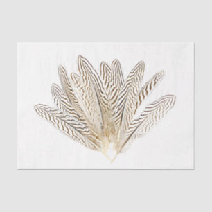 Zebra Print Feathers #2 Tissue Paper