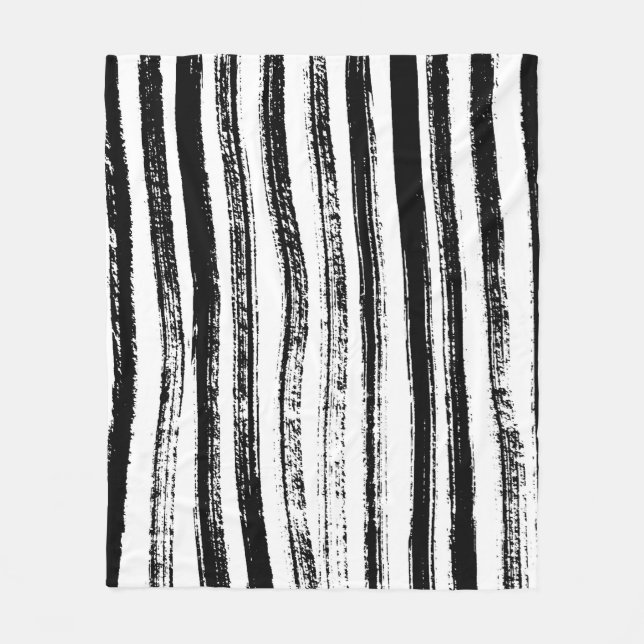 Zebra print fleece blanket (Front)