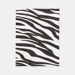 Zebra Print Fleece Blanket