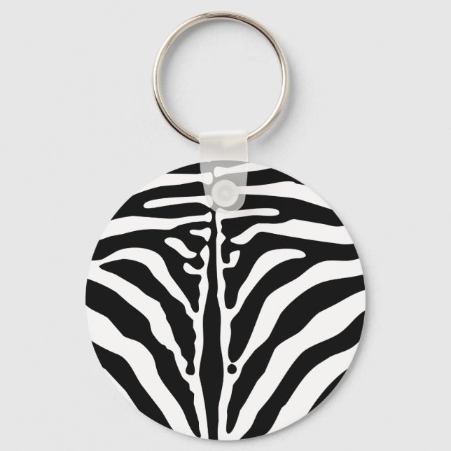 Zebra print keychain (Front)