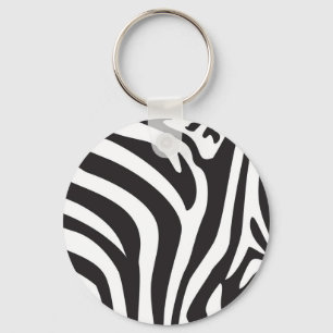 Zebra Print Keychain