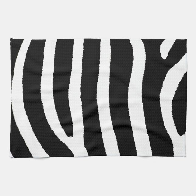 Zebra Print Kitchen Towel (Horizontal)