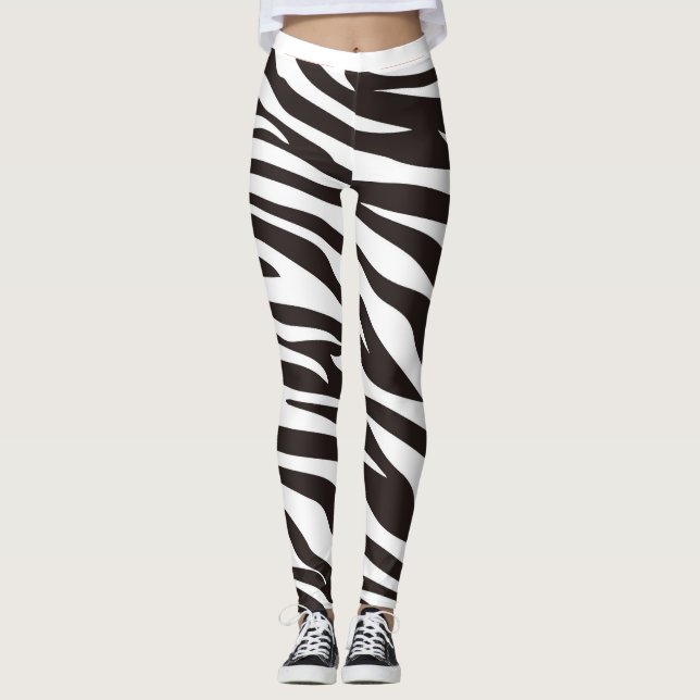 Zebra Print Leggings (Front)