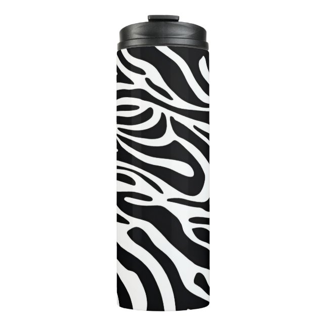 Zebra print leggings thermal tumbler (Front)