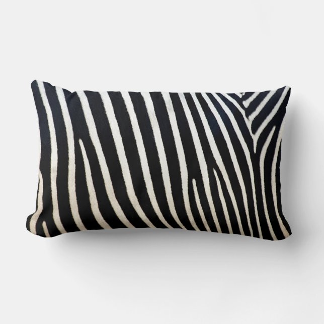 zebra print lumbar pillow (Front)