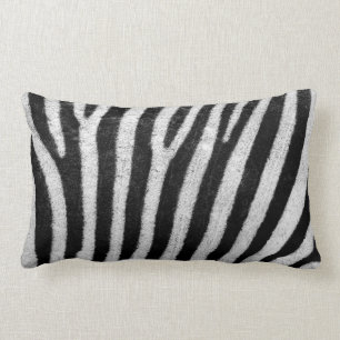 Zebra Print Lumbar Pillow 13" x 21"