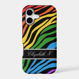 Zebra Print Mix Rainbow iPhone 5 Case