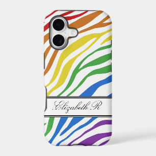 Zebra Print Mix Rainbow iPhone 5 Case
