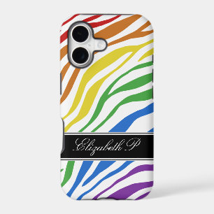 Zebra Print Mix Rainbow iPhone 5 Case