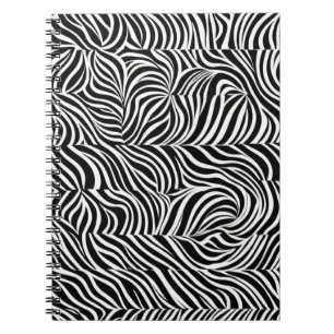 Zebra Print Monochrome Notebook