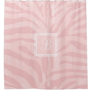 Pink Zebra Shower Curtains Zazzle Ca