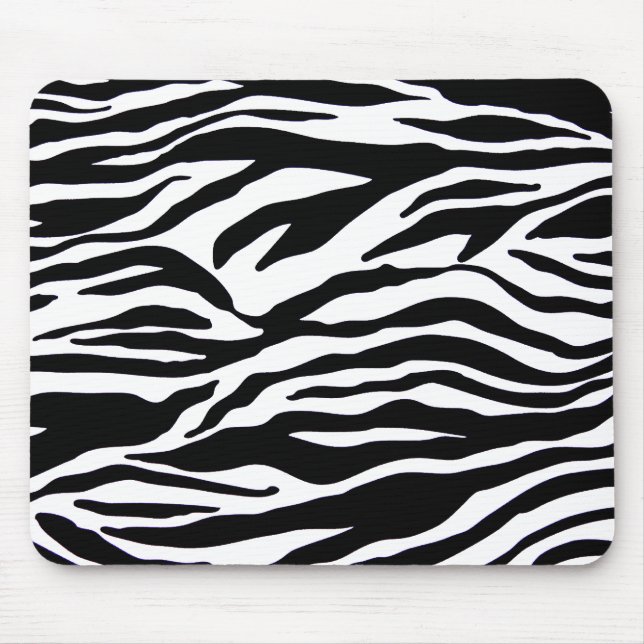 Zebra Print Mouse Pad (Front)