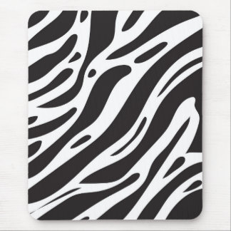 Zebra print mouse pad
