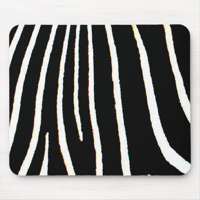 Zebra Print Mouse Pad (Front)