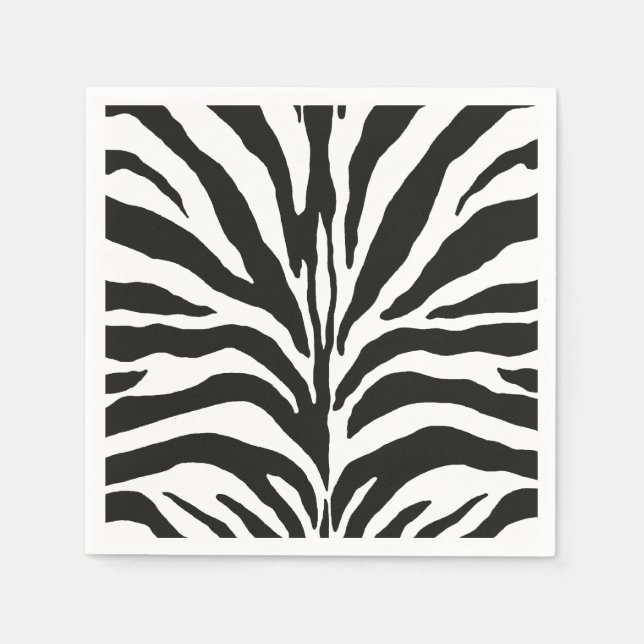Zebra Print Napkin (Front)