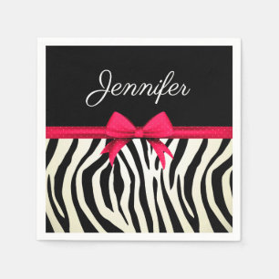 Zebra Print Napkin