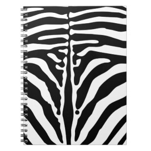 Zebra print notebook