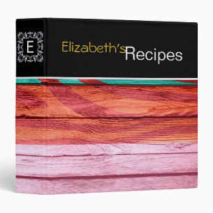 Zebra Print on Wood #22 Binder