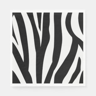 Zebra Print Paper Napkins