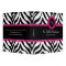 Zebra Print Pink Lace Monogram 1.5 in. Binder