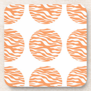 Zebra Print Polka Dots Coasters