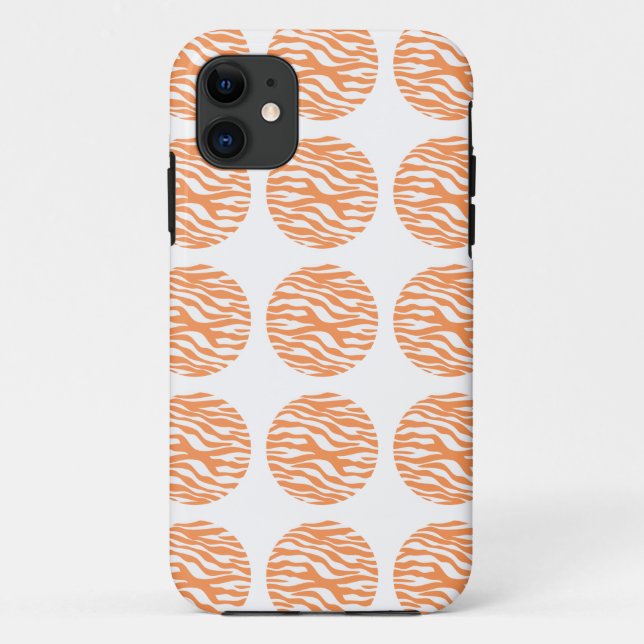 Zebra Print Polka Dots iPhone 5 Tough Xtreme Case (Back)