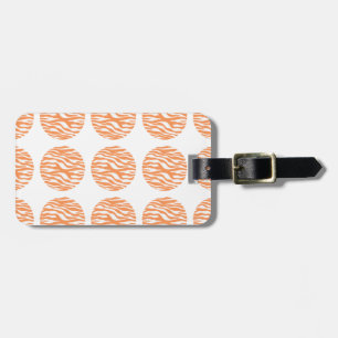 Zebra Print Polka Dots Luggage Tag