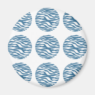 Zebra Print Polka Dots Magnet